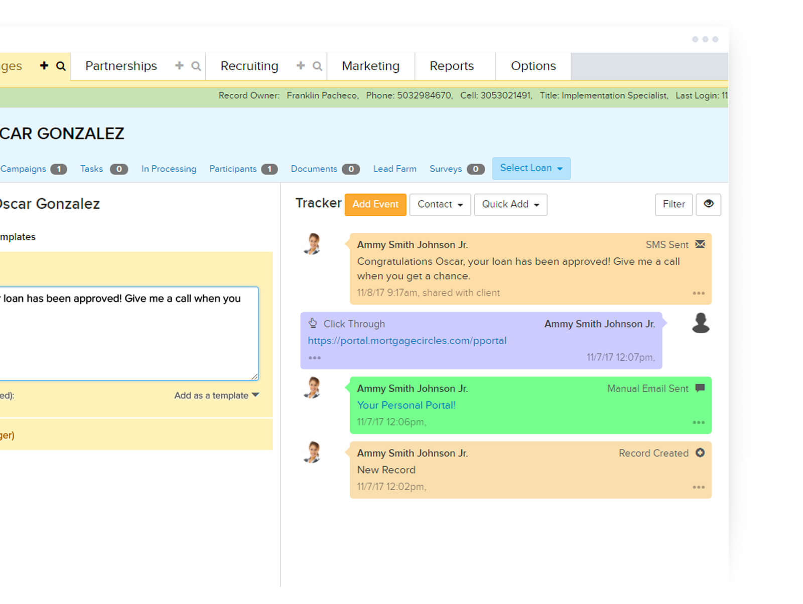 mortgage team communication